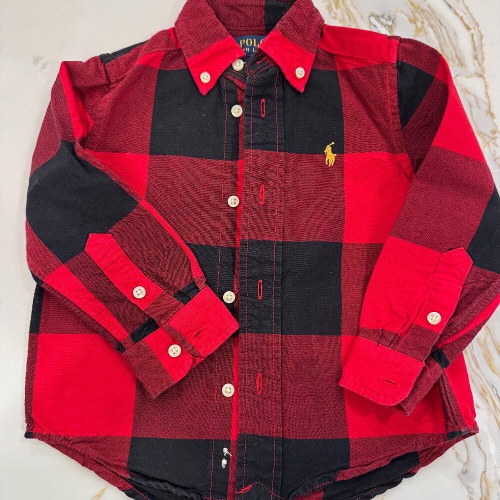 RL Ralph Lauren Sz 2T Lunar New Year Cotton Oxford Shirt